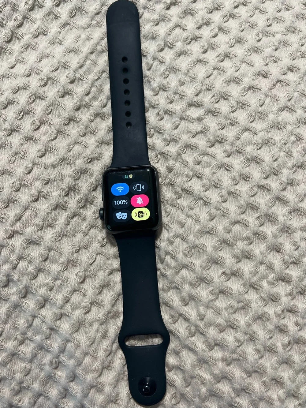 Apple Watch Series 3 38mm in Black with Black Sport Band